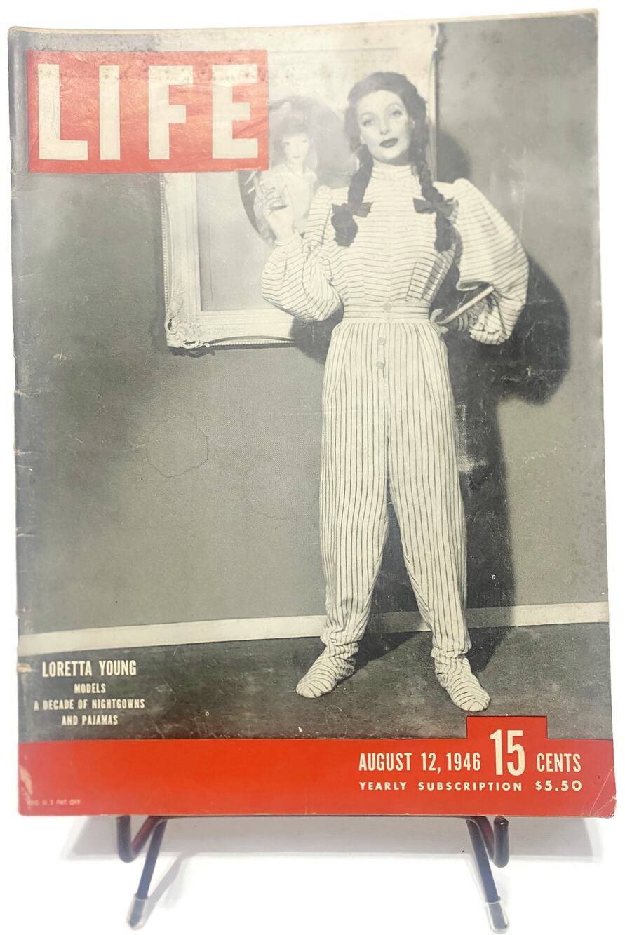 LIFE Magazine August 12 1946 Loretta Young Cover Vintage